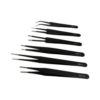Anti - Static Stainless Steel Tweezers Set - OzFDM