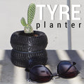Tyre Planter, 3D Printed Stacked Tire Succulent Pot