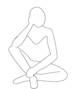 Faceless Meditation Figure Sculpture, 3D Printed Statue