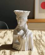 Modern Caryatid Bust, 3D Printed Anatomical Heart Sculpture