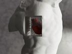 Classical Torso Sculpture with Anatomical Heart, 3D Printed Bust