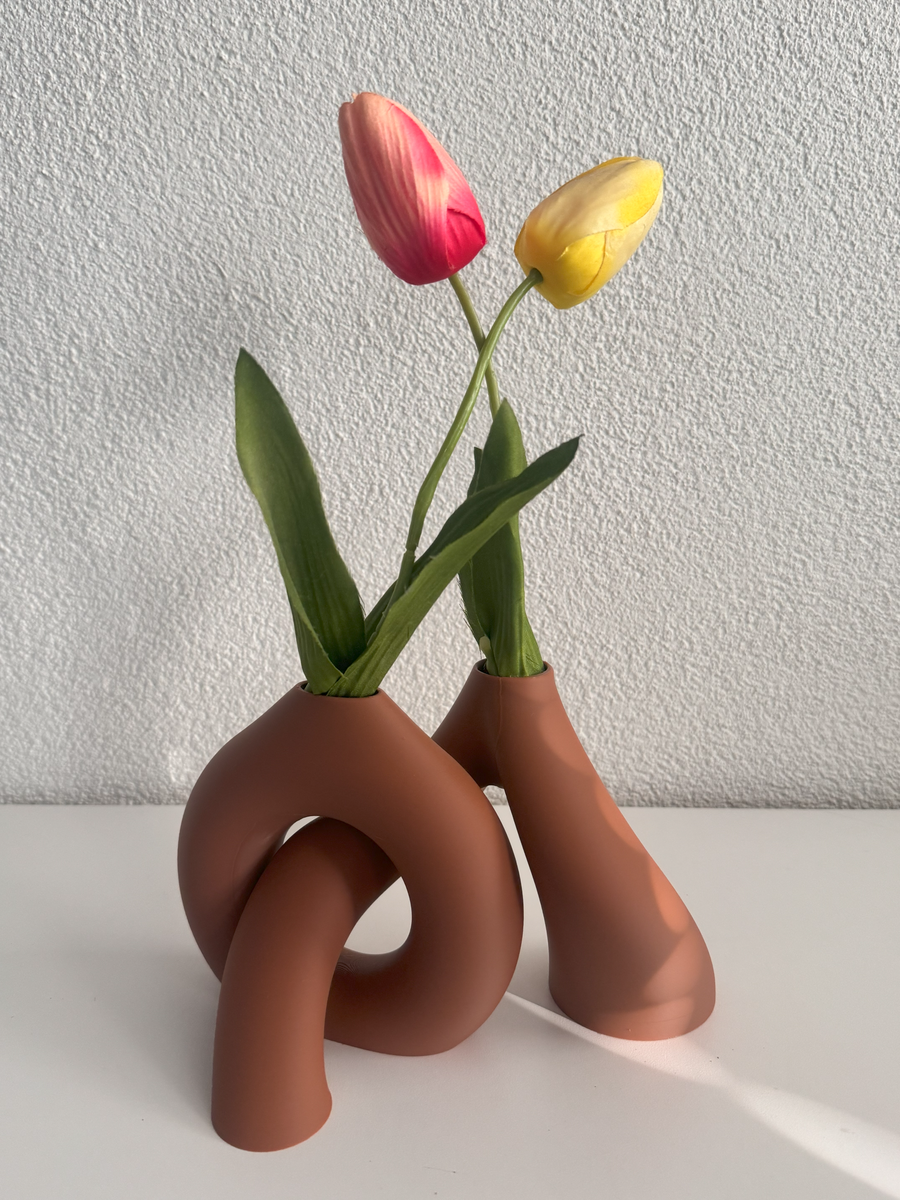 Interlocking Toroidal Vases: A Minimalist Masterpiece